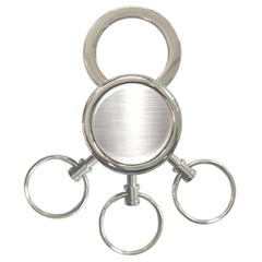 Aluminum Textures, Polished Metal Plate 3-ring Key Chain by nateshop