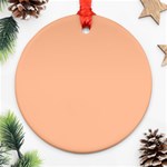 Peach Fuzz 2024 Round Ornament (Two Sides) Back