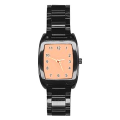 Peach Fuzz 2024 Stainless Steel Barrel Watch by dressshop