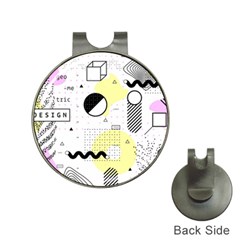 Graphic Design Geometric Background Hat Clips With Golf Markers by Grandong