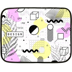 Graphic Design Geometric Background Fleece Blanket (mini) by Grandong