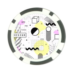 Graphic Design Geometric Background Poker Chip Card Guard (10 Pack) by Grandong