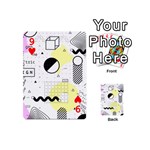 Graphic Design Geometric Background Playing Cards 54 Designs (Mini) Front - Heart9