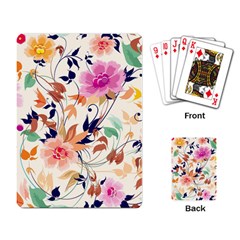 Abstract Floral Background Playing Cards Single Design (rectangle) by nateshop