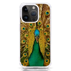 Peacock Feather Bird Peafowl Iphone 14 Pro Tpu Uv Print Case by Cemarart