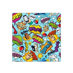 Graffiti Word Seamless Pattern Satin Bandana Scarf 22  X 22  by Bedest
