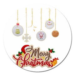 Merry Christmas  Magnet 5  (round) by bego