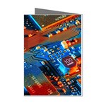 Gray Circuit Board Electronics Electronic Components Microprocessor Mini Greeting Cards (Pkg of 8) Left