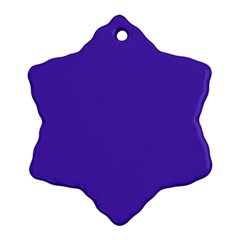 Ultra Violet Purple Snowflake Ornament (two Sides) by bruzer