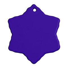 Ultra Violet Purple Snowflake Ornament (two Sides) by bruzer