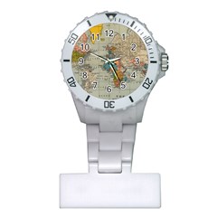 Vintage World Map Plastic Nurses Watch by Proyonanggan