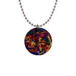 Pattern Dots Wallpaper Seamless Pattern 1  Button Necklace Front