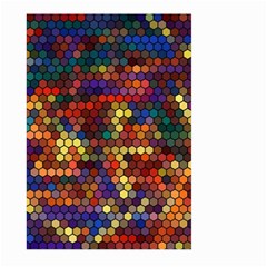 Flower Retro Funky Psychedelic Large Garden Flag (two Sides) by Ndabl3x