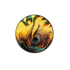 Forest Owl Art Snow Winter Hat Clip Ball Marker (10 Pack) by Cemarart