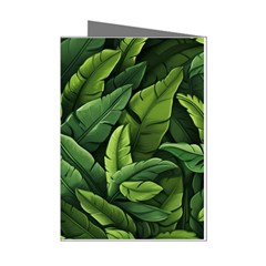 Green Leaves Mini Greeting Cards (pkg Of 8) by goljakoff