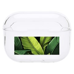 Banana Leaves Pattern Hard Pc Airpods Pro Case by goljakoff