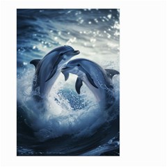 Dolphins Sea Ocean Water Large Garden Flag (two Sides) by Cemarart