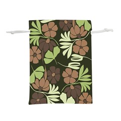 Flowers Leaves Plant Botanical Boho Bohemian Minimalist Nature Lightweight Drawstring Pouch (l) by Grandong