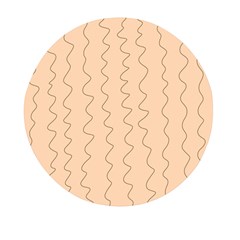 Lines Pattern Wiggly Minimal Print Mini Round Pill Box (pack Of 5) by Cemarart