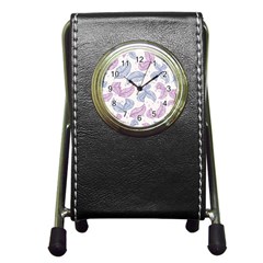 Blob Gradient Blur Scatter Pen Holder Desk Clock by Cemarart