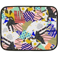 Digital Paper Scrapbooking Abstract Fleece Blanket (mini) by Cemarart