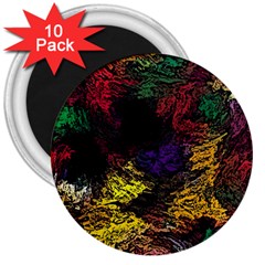 Abstract Painting Colorful 3  Magnets (10 Pack)  by Cemarart