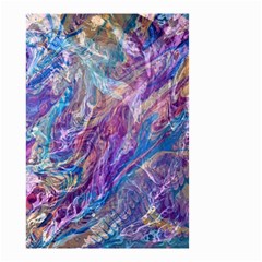 Amethyst Flow Small Garden Flag (two Sides) by kaleidomarblingart