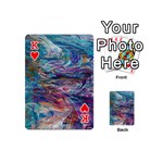 Abstarct cobalt waves Playing Cards 54 Designs (Mini) Front - HeartK