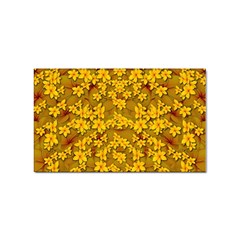 Blooming Flowers Of Lotus Paradise Sticker (rectangular) by pepitasart