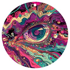 Human Eye Pattern Uv Print Acrylic Ornament Round by Grandong