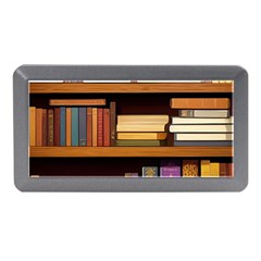 Book Nook Books Bookshelves Comfortable Cozy Literature Library Study Reading Room Fiction Entertain Memory Card Reader (mini) by Maspions