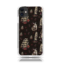 Vintage Tattoos Nautical Iphone 11 Tpu Uv Print Case by Apen