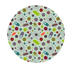 Seamless Pattern With Viruses Mini Round Pill Box (pack Of 3) by Apen