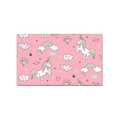 Cute Unicorn Seamless Pattern Sticker Rectangular (100 Pack) by Apen