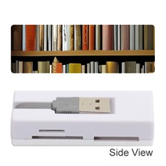 Book Nook Books Bookshelves Comfortable Cozy Literature Library Study Reading Reader Reading Nook Ro Memory Card Reader (stick) by Maspions