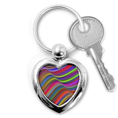 Psychedelic Surreal Background Key Chain (heart) by Askadina