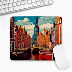 London England Bridge Europe Buildings Architecture Vintage Retro Town City Large Mousepad by Maspions