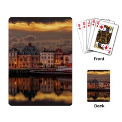 Old Port Of Maasslui Netherlands Playing Cards Single Design (rectangle) by Maspions