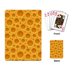 Cheese Texture Food Textures Playing Cards Single Design (rectangle) by nateshop
