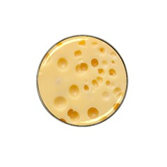 Cheese Texture, Yellow Cheese Background Hat Clip Ball Marker (4 Pack) by nateshop