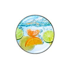 Fruits, Fruit, Lemon, Lime, Mandarin, Water, Orange Hat Clip Ball Marker (4 Pack) by nateshop