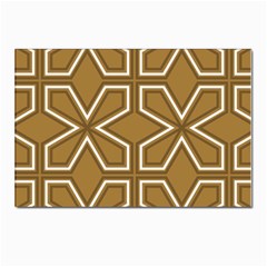 Gold Pattern Texture, Seamless Texture Postcards 5  X 7  (pkg Of 10) by nateshop