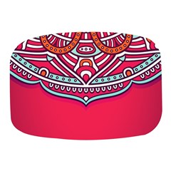 Mandala Red Mini Square Pill Box by goljakoff