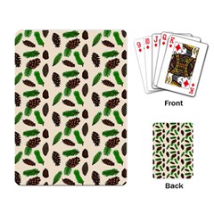 Spruce Sample Christmas Tree Branches Seamless Digital Texture Forest Nature Pattern Playing Cards Single Design (rectangle) by Maspions
