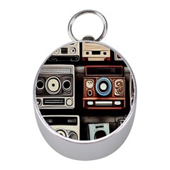 Retro Cameras Old Vintage Antique Technology Wallpaper Retrospective Mini Silver Compasses by Grandong