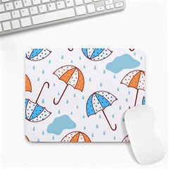 Rain Umbrella Pattern Water Small Mousepad by Maspions