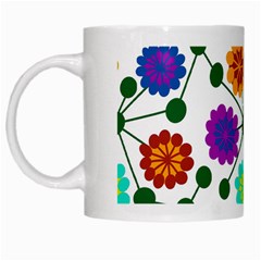 Bloom Plant Flowering Pattern White Mug by Maspions