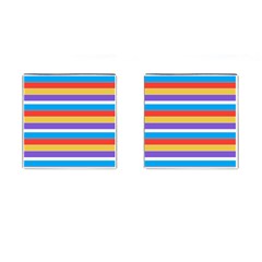 Stripes Pattern Design Lines Cufflinks (square) by Maspions