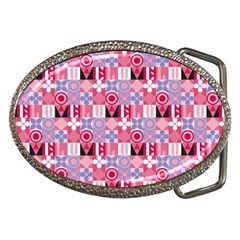 Scandinavian Abstract Pattern Belt Buckles by Maspions