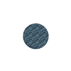 Blue Paisley 1  Mini Buttons by DinkovaArt